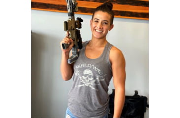 Image of Skallywag Tactical Ladies Racerback Tank Top, GirlsTank-Gray-L