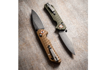 Image of Skallywag Tactical Mako II Folding Knife, 3.5in, D2, Drop Point Blade, G10, Desert Tan Handle, Mako II - Desert Tan