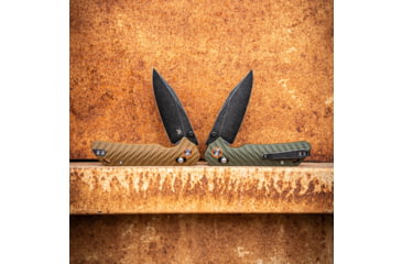 Image of Skallywag Tactical Mako II Folding Knife, 3.5in, D2, Drop Point Blade, G10, Desert Tan Handle, Mako II - Desert Tan