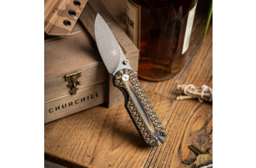 Image of Skallywag Tactical Searoach Folding Knife, 2.75in, D2 Steel, G10 Handle, Black/Tan, The Searoach-Black &amp; Tan