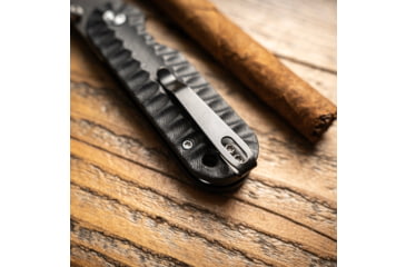Image of Skallywag Tactical Searoach Folding Knife, 2.75in, D2 Steel, G10 Handle, Black, The Searoach-Black