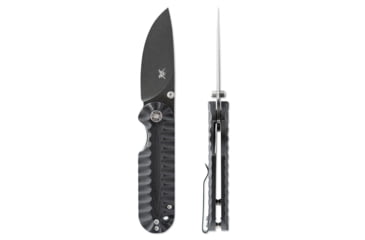 Image of Skallywag Tactical Searoach Folding Knife, 2.75in, D2 Steel, G10 Handle, Black, The Searoach-Black