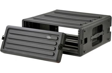 Image of SKB Cases 4U Space Roto Molded Rack, Black, 24 in. X 23 in. X 10 in. 1SKB-R4U