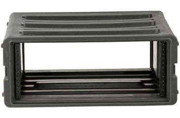 Image of SKB Cases 4U Space Roto Molded Rack, Black, 24 in. X 23 in. X 10 in. 1SKB-R4U