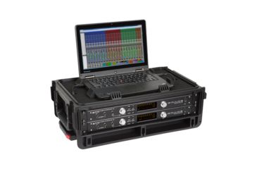 Image of SKB Cases Injection Molded Laptop/2U Studio Flyer Rack Case w/Wheels and Pull handle, Black 1SKB-iSF2U