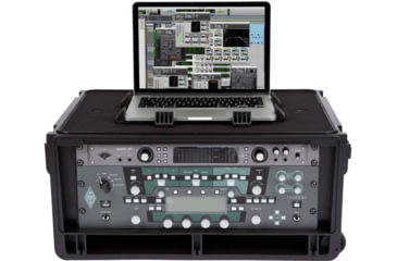 Image of SKB Cases Injecton Molded Laptop/4U Rack Wth Wheels And Pull Handle, 1SKB-ISF4U