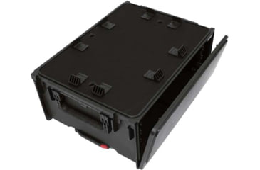Image of SKB Cases Injecton Molded Laptop/4U Rack Wth Wheels And Pull Handle, 1SKB-ISF4U