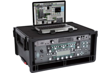 Image of SKB Cases Injecton Molded Laptop/4U Rack Wth Wheels And Pull Handle, 1SKB-ISF4U