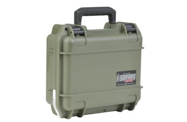Image of SKB Cases iSeries 0907-4 Waterproof Utility Case Military Green, 10 3/4 X 9 3/4 X 4 7/8 3i-0907-4M-L