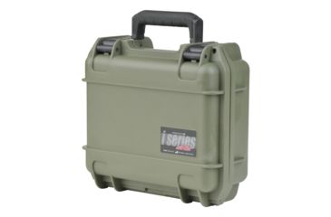 Image of SKB Cases iSeries 0907-4 Waterproof Utility Case Military Green, 10 3/4 X 9 3/4 X 4 7/8 3i-0907-4M-L