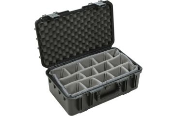 Image of SKB Cases iSeries 2011-8 Waterproof Utility Case w/ padded dividers, Black, 22 1/4 x 14 3/4 x 9 1/2 3i-2011-8B-D