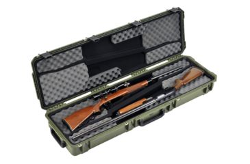 Image of SKB Cases iSeries 5014 Double Rifle Case, Olive Drab, 53 1/8 x 17 1/4 x 7 3i-5014-DR-M