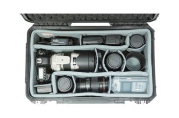 Image of SKB Cases iSeries Case w/Think Tank Designed Photo Dividers, Black, 19.5in x 10.5in x 7in 3i-2011-8DT