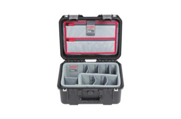 Image of SKB Cases iSeries Case w/Think Tank Designed Photo Dividers and Lid Organizer, Black, 12.5in x 8.5in x 4.5in 3i-1309-6DL