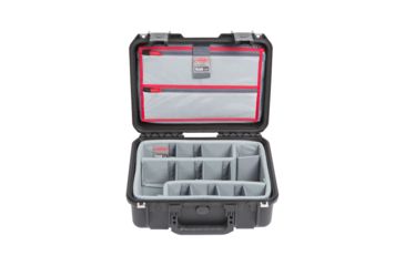 Image of SKB Cases iSeries Case w/Think Tank Designed Photo Dividers and Lid Organizer, Black, 14in x 9.5in x 4in 3i-1510-6DL