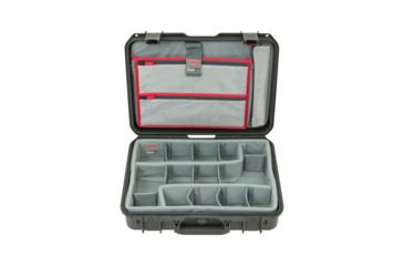 Image of SKB Cases iSeries Case w/Think Tank Designed Photo Dividers and Lid Organizer, Black, 17.5in x 12in x 3.5in 3i-1813-5DL