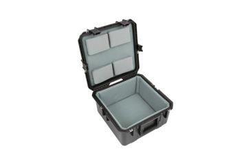 Image of SKB Cases iSeries Waterproof Utility Case w/Padded liner, Black, 16in x 16in x 8.5in 3i-1717-10LT