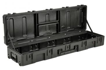 Image of SKB Cases R Series 6416-8 Waterproof Utility Case with Wheels, Black, 64 3/4&quot; x 18 1/4&quot; x 10&quot; 3R6416-8B-EW