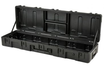 Image of SKB Cases R Series 6416-8 Waterproof Utility Case with Wheels, Black, 64 3/4&quot; x 18 1/4&quot; x 10&quot; 3R6416-8B-EW
