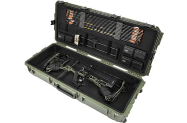 Image of SKB Cases Seres Large Bow Case, OD Green, Grey Plush, 3i-4217-PLP-M