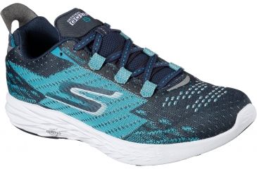 Image of Skechers GoRun 5 Road Running Shoe - Women's-Navy/Teal-Medium-6.5