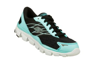 Image of Skechers GOrun Ride 2 Nite Owl Road Runnig Shoe - Men's-Black/Aqua-Medium-8 US