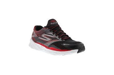 Image of Skechers GOrun Ride 4 Road Running Shoe - Mens-Black/Red-Medium-8.5 US