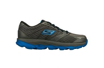 Image of Skechers GOrun Ultra Trail Running Shoe - Men's-Charcoal/Blue-Medium-11.5 US