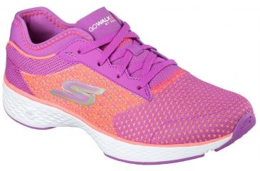 Image of Skechers GoWalk Sport Casual Shoe - Women's-Purple/Pink-Medium-9.5