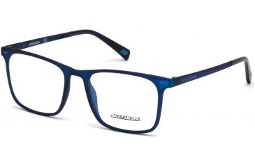 Image of Skechers SE3216 Eyeglass Frames - Matte Blue Frame Color, Matte Blue Lens Color
