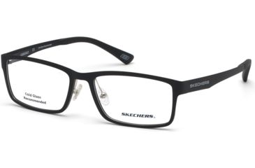 Image of Skechers SE3225 Eyeglass Frames - Matte Black Frame Color, Matte Black Lens Color