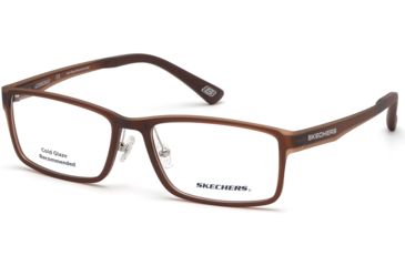 Image of Skechers SE3225 Eyeglass Frames - Matte Dark Brown Frame Color, Matte Dark Brown Lens Color