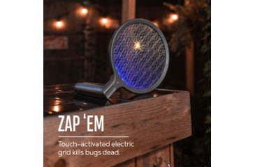 Image of SKEETER HAWK Rechargeable Electric Fly Swatter, Black, SKE-SWA-1000
