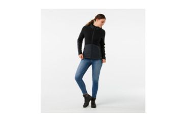 Image of Smartwool Ski Ninja Full Zip Sweater-Women's, Black, Medium, SW000340001-M