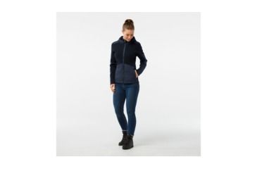 Image of Smartwool Ski Ninja Full Zip Sweater-Women's, Deep Navy Heather, Small, SW000340108-S