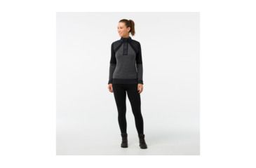 Image of Smartwool Ski Ninja Pullover Sweater-Women's, Black, Extra Small, SW000318001-XS