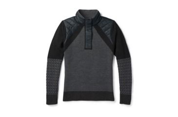 Image of Smartwool Ski Ninja Pullover Sweater-Women's, Black, Extra Small, SW000318001-XS