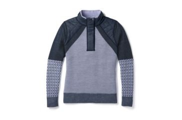 Image of Smartwool Ski Ninja Pullover Sweater-Women's, Deep Navy Heather, Extra Small, SW000318108-XS