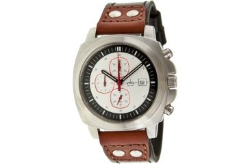 Image of Skytimer 507635303 Quartz Pilot Mens Watch - Silver Case, Black/White Dial