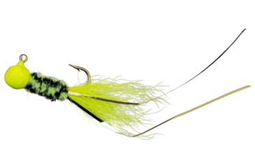Image of Slater's Jigs Double Trouble Jig, 1/32 oz, #6 Hook, Chartreuse/Black/Chartreuse/Chartreuse, D8488T-32