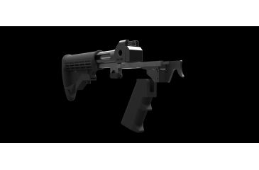 Image of Slide Fire Solutions SSAK-47 Hybrid AKM Bump Fire Stock for AK-47s, Ambi, Black 10-1000-AKM