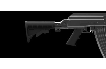Image of Slide Fire Solutions SSAK-47 Hybrid PAP Bump Fire Stock for AK-47s, Ambi, Black 10-1000-PAP