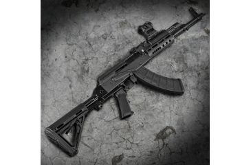 Image of Slide Fire Solutions SSAK-47 Hybrid AKM Bump Fire Stock for AK-47s, Ambi, Black 10-1000-AKM