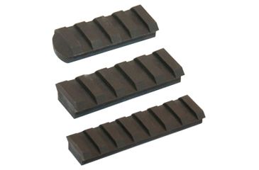 Image of Slide Fire Solutions Assorted Rail Pack Includes One Of Each Size 4 Slot 1.92 Inch/5 Slot 2.15 Inches/7 Slot 2.94 Inches OD Green