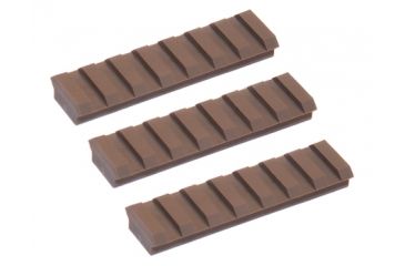 Image of Slide Fire Solutions Rail Pack Includes Three 7 Slot Rail Sections 2.94 Inches Dark Earth