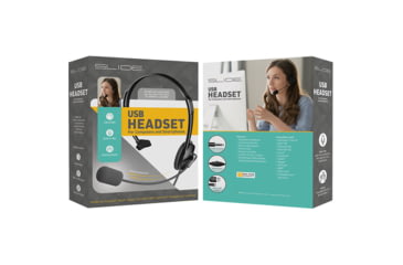 Image of Slide Innovations 105 Headset And Mic Wired, Black, SLI-SCH105BK