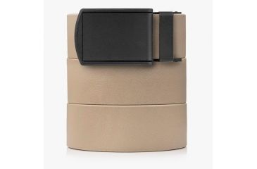 Image of SlideBelts Survival Belt, Desert Tan Strap-Matte Black Buckle, 55in Long, 1.5in Wide SURVBELT-TANMATTBLK-48