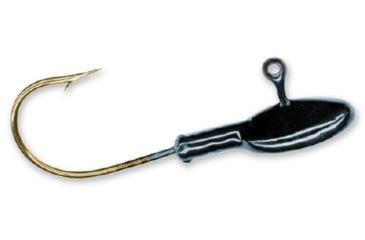 Image of Slider Original Flat Head 1.62in, 1/8 oz, 2/0 Hook, Black 4/Pack, SH18