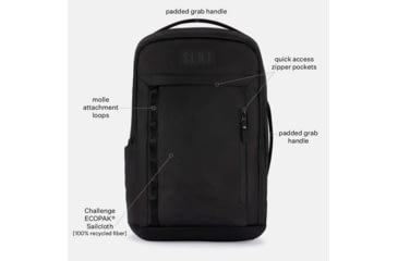 Image of SLNT E3 Faraday Backpack, Black, 23L, SPB-EDC-01