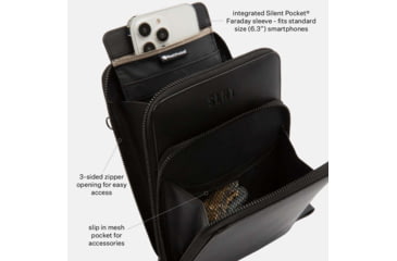 Image of SLNT Lifestyle Faraday Sling Bag, Black, One Size, SPB-FLS-01